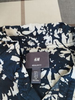 Camisa H&M L estampada - Hombre