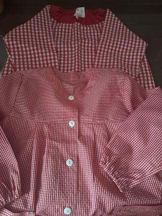 Babi infantil talla 2 rojo y blanco