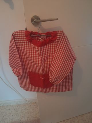 Babi infantil talla 2 rojo y blanco