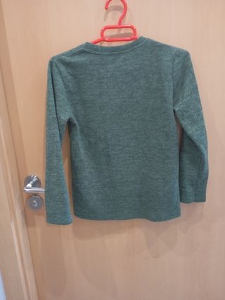 Jersey niña verde lentejuelas