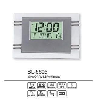 Reloj digital sobremesa Números grandes termometro