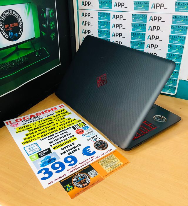 Portátil Gaming Ips Hp 16Gb hdd 1TERA Ram W11