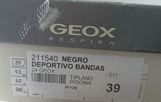 Zapatos Geox negros deportivos