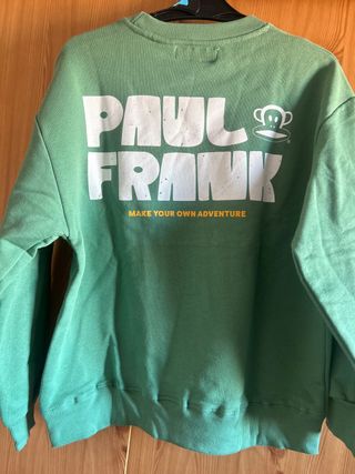 Sudadera Paul Frank x Zara Verde Talla 13-14 