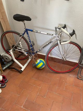Bicicleta carretera Zeus + rodillo