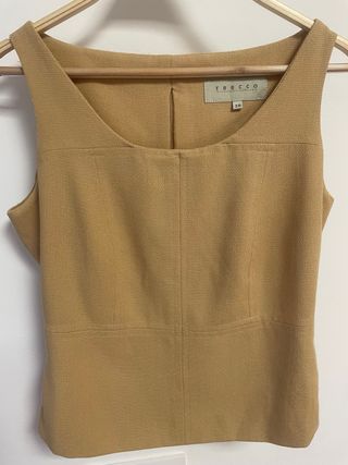Top beige Trucco talla M