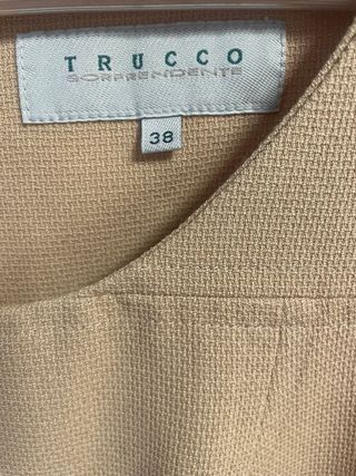 Top beige Trucco talla M