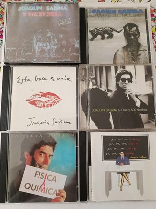 6 CDs Joaquín Sabina - Lote
*Por lote y por unidad