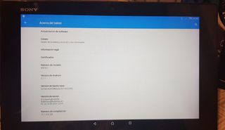Tablet Sony negra