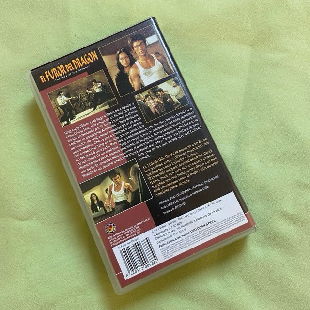 VHS L'ira del drago (Bruce Lee)