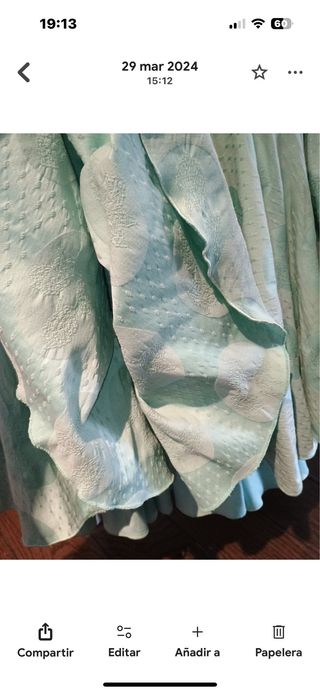 Vestido Flamenca  Verde Agua