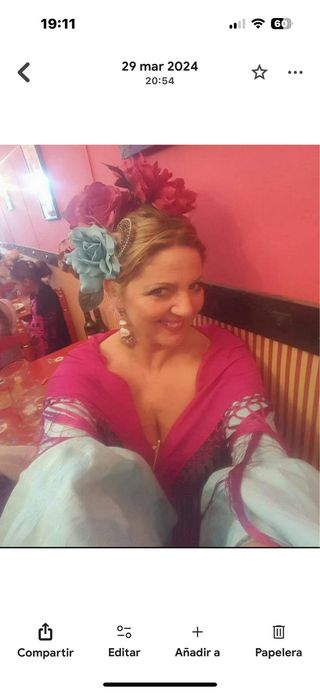 Vestido Flamenca  Verde Agua