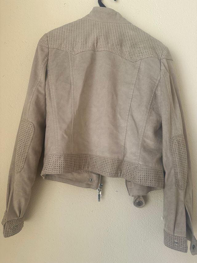 Cazadora de ante vintage.Beige