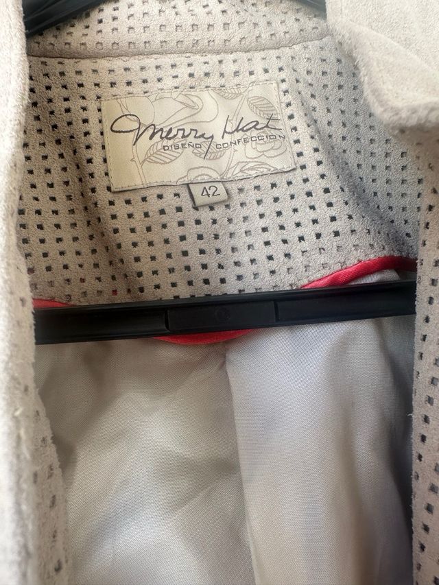 Cazadora de ante vintage.Beige