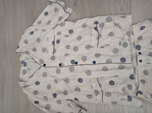 Pijama corto beige XL - multicolor