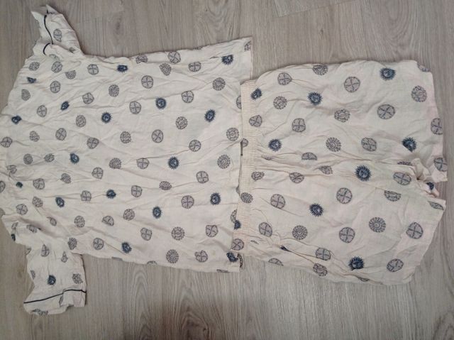Pijama corto beige XL - multicolor