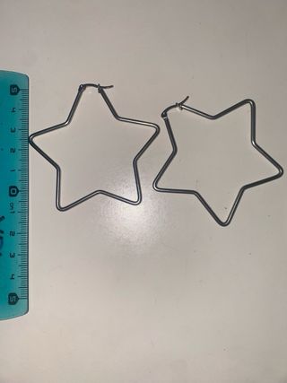 Aros Estrella Plata