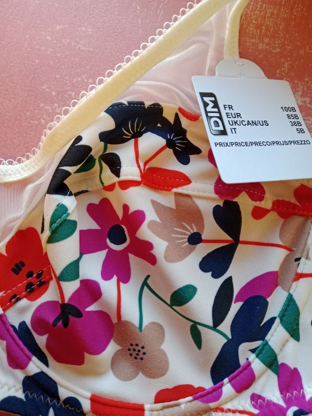 Sujetador Dim 85B floral