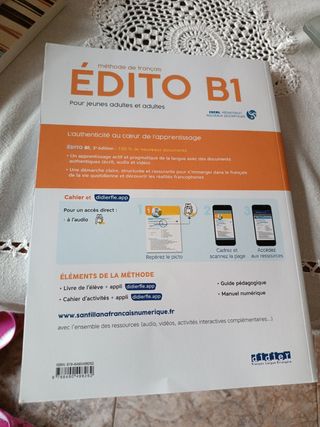 Libro Édito B1 Francés