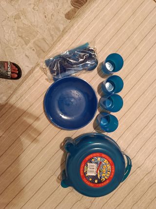 Set Picnic - Utensili blu