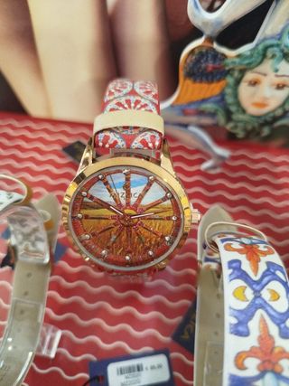 Orologio Mizzica donna - rosso e oro