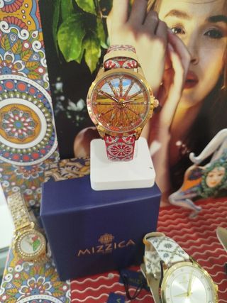 Orologio Mizzica donna - rosso e oro