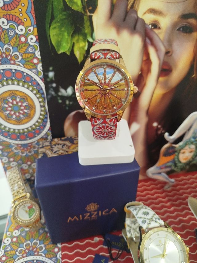 Orologio Mizzica donna - rosso e oro