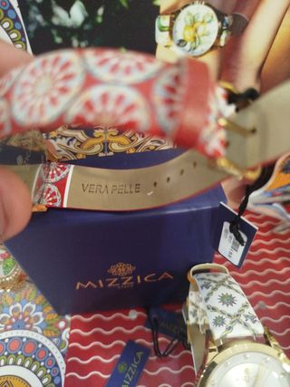 Orologio Mizzica donna - rosso e oro