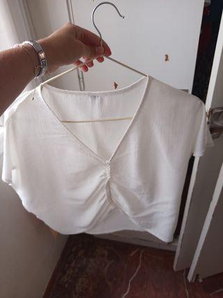 Blusa blanca Shein - Talla única