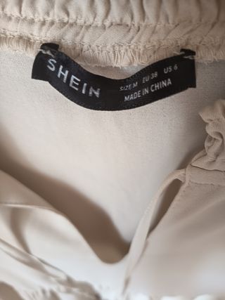 Vestido boho Shein beige M