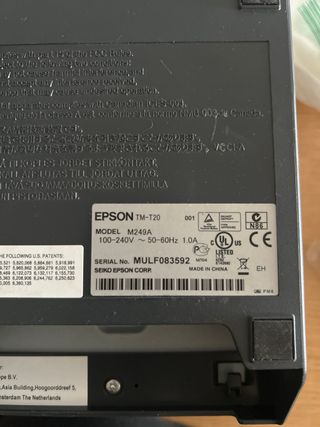 Impresora Epson térmica - negra