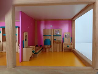Casita Muñecas Madera