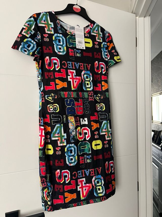 Vestido multicolor estampado