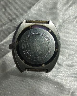 Reloj de pulsera retro (acero, esfera azul)