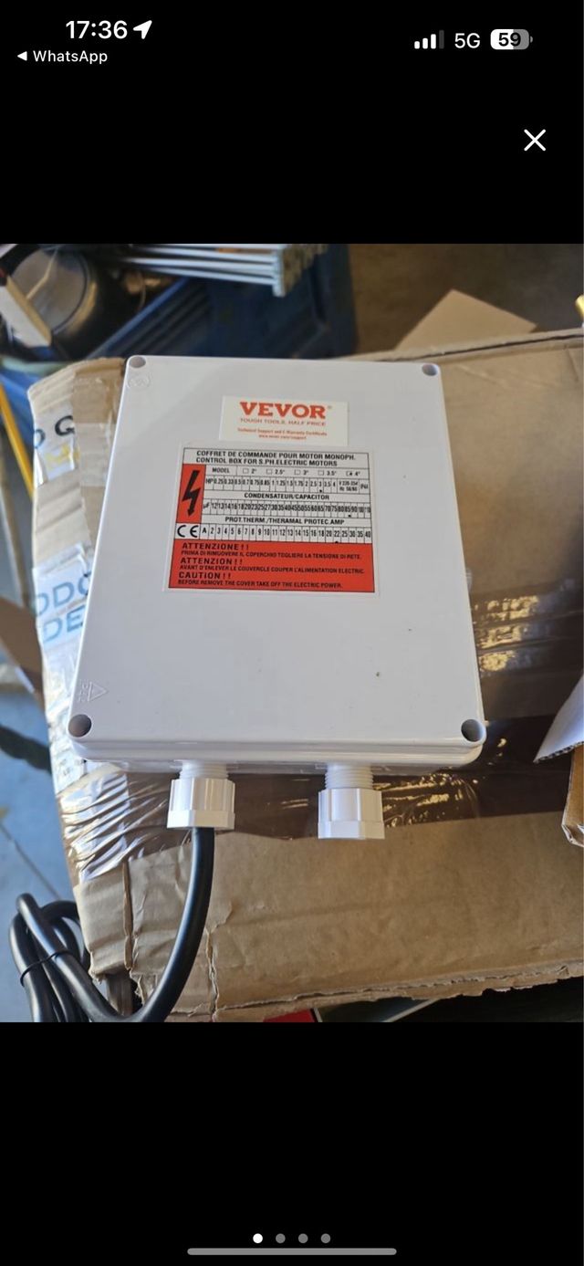 Caja control motor Vevor