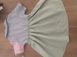 Vestito bimba righe colorate