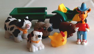 Granja animales: Tractor y figuras