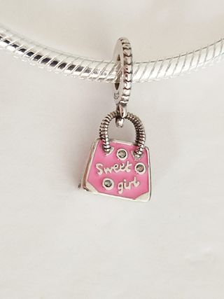 Charm Colgante Bolso Rosa para pulsera Pandora 