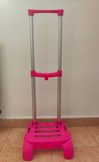 Carro porta mochila rosa
