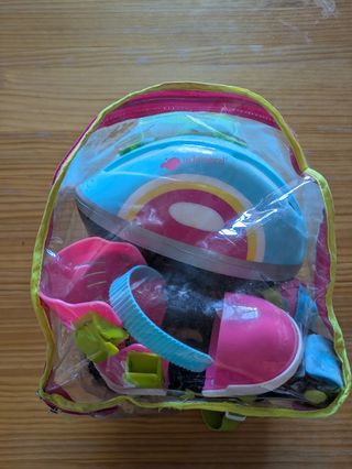 Patines infantiles + casco y protecciones