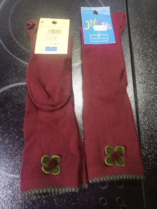 Calcetines burdeos niña - Junior's Marum