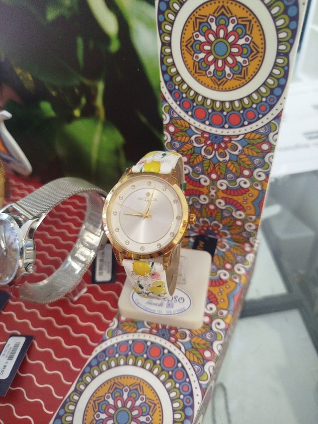 Orologio Mizzica donna - bianco e oro