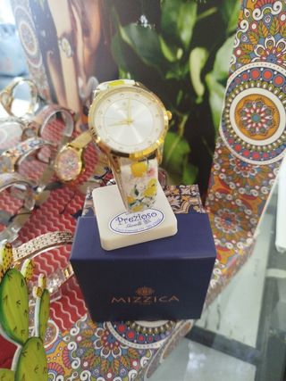 Orologio Mizzica donna - bianco e oro