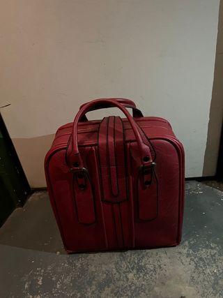 Maletas Sansón vintage rojas