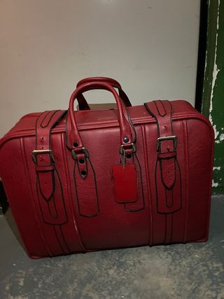 Maletas Sansón vintage rojas