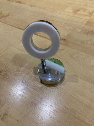 Aplique LED orientable plata-blanco
