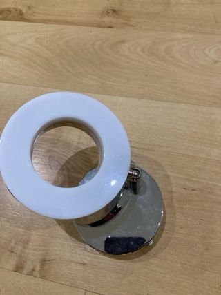 Aplique LED orientable plata-blanco