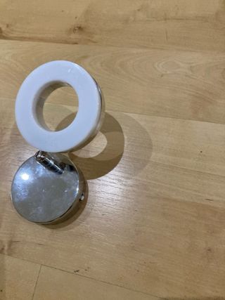 Aplique LED orientable plata-blanco