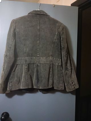 Chaqueta pana XL marrón grisáceo