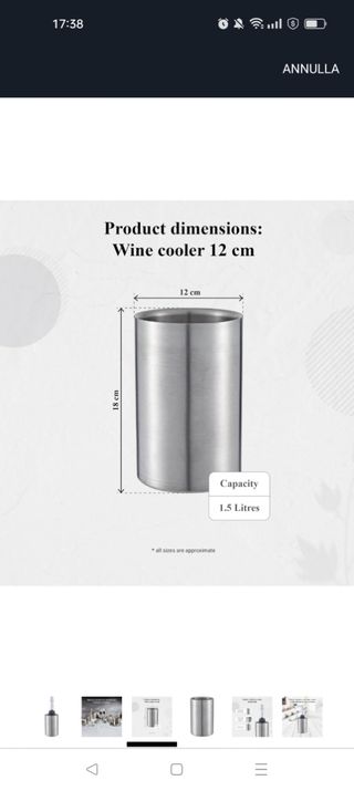 Raffredd. Vino a doppia parete - 12x20cm